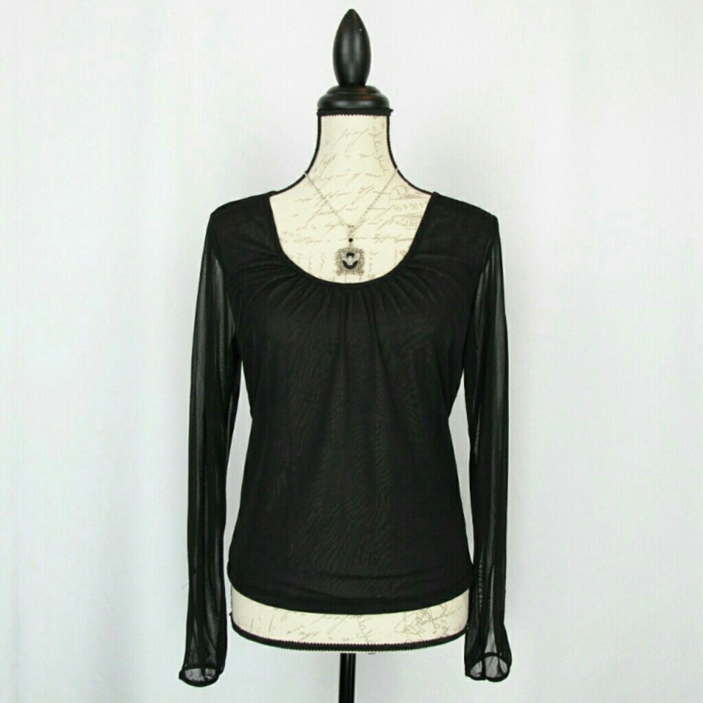 🌚 The Limited Sheer Long Sleeve Top Romantic Goth